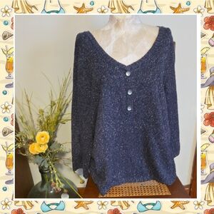 Christopher & Banks  V-Neck Sweater Size Xl